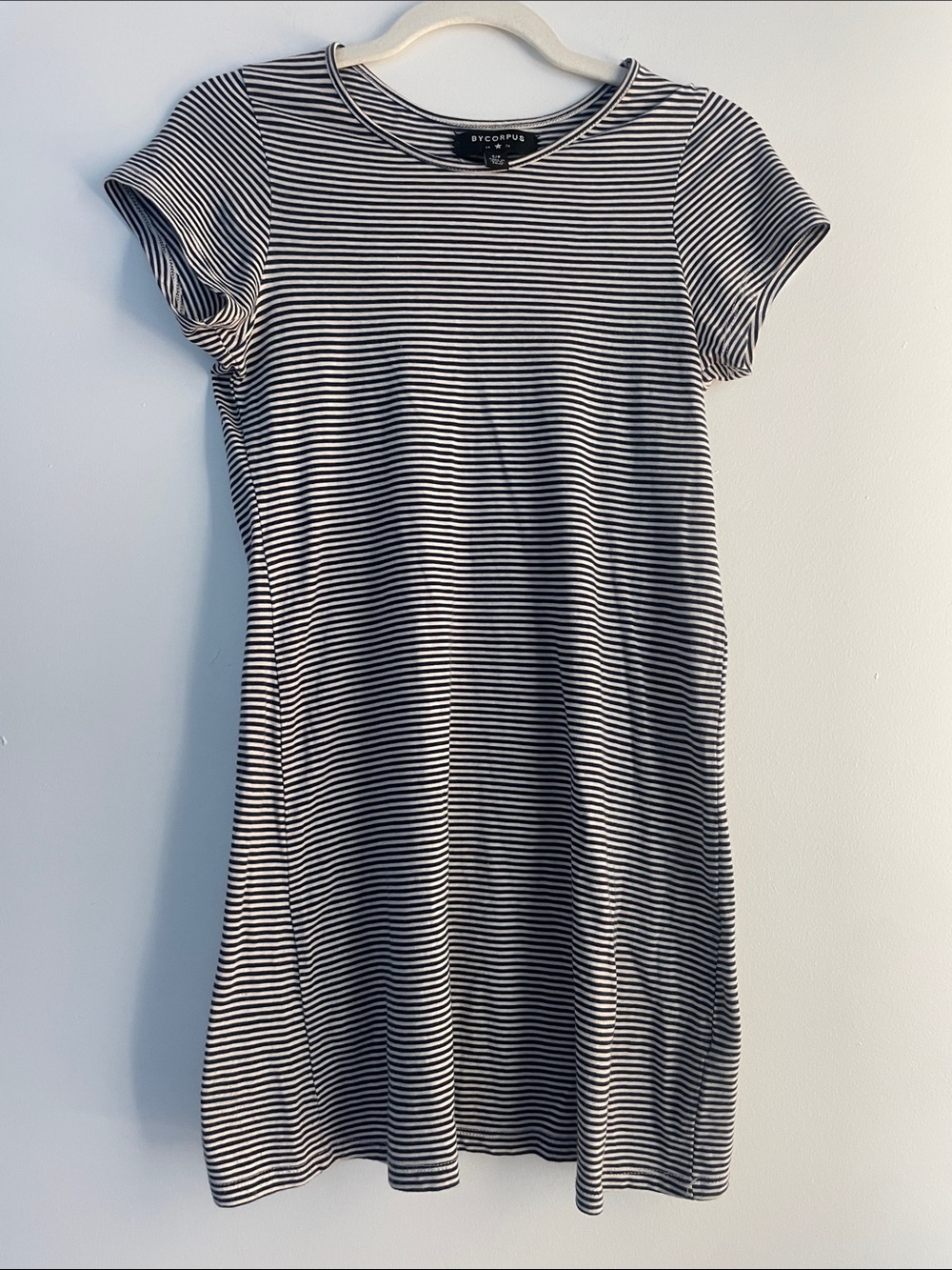 Urban Outfitters Bycorpus Navy & White Striped dress
